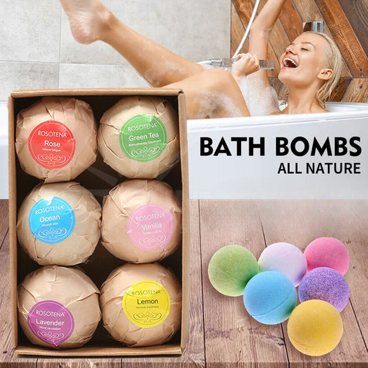 3 Packs Aromatherapy Bath Bombs Spa Bubble Essential Oil Bath FizziesOrganic Natural