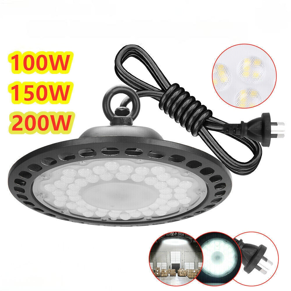 UFO LED High Bay Light 100W 150W 200W Warehouse Industrial Factory