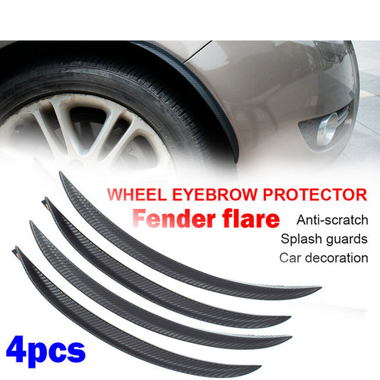 4X Universal Car Fender Flares Wheel Arches Cover Protector Trim Lips Guards