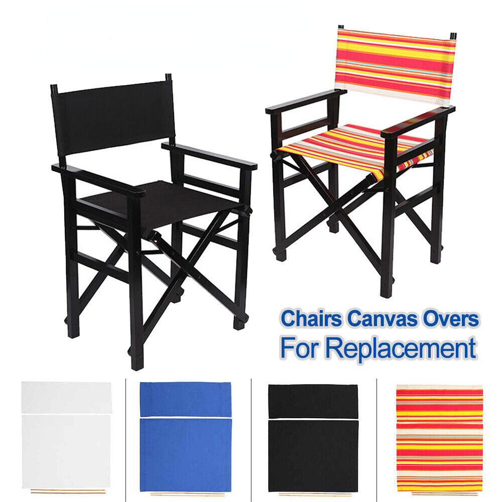 Washable Chair Seat Covers Kit Director Chair Seat Replacement Canvas Cover