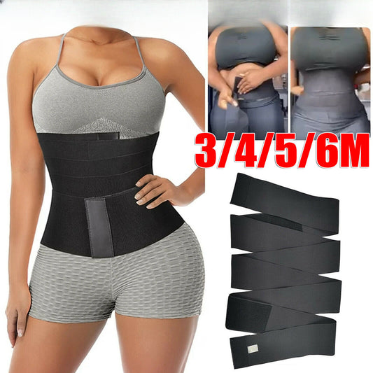 Slimming Bandage Wrap Lumbar Waist Support Sauna Belt Trimmer Body Shaper