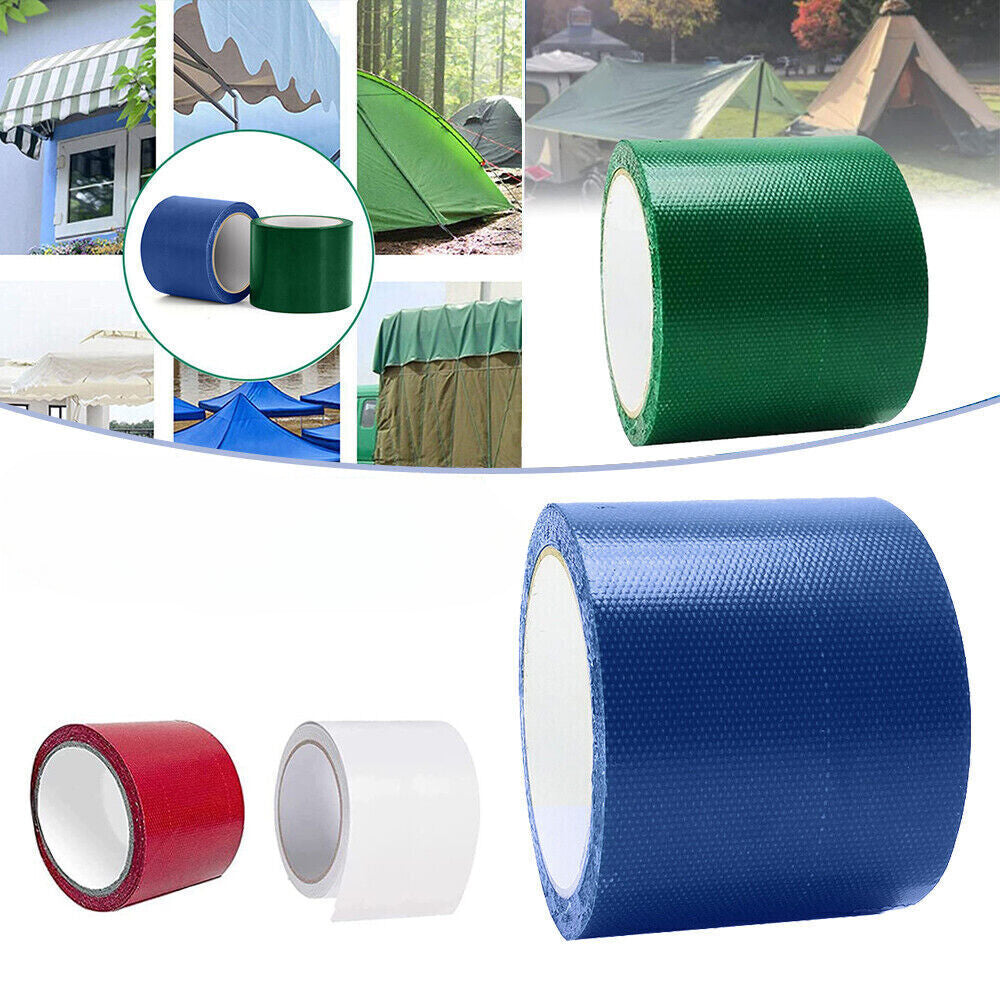 Glass Fiber Tent Repair Canvas Adhesive Patches Rain Cloth Repair Tape #T