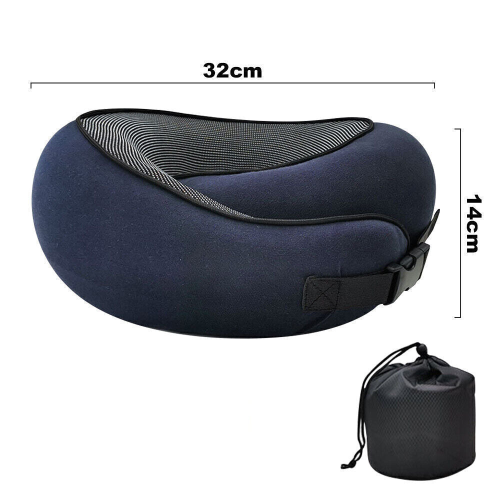 Memory Foam Neck Pillow Comfortable & Breathable Soft U Shaped Pillow for Travel