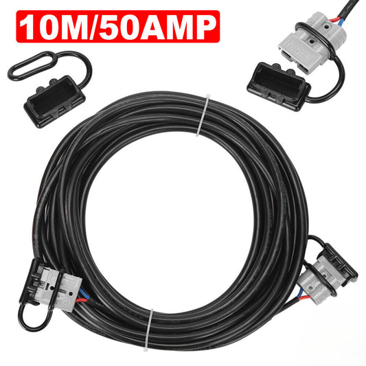 Ready Use 10m 50Amp For Anderson Style Plug Extension Auto Cable Connector Kit