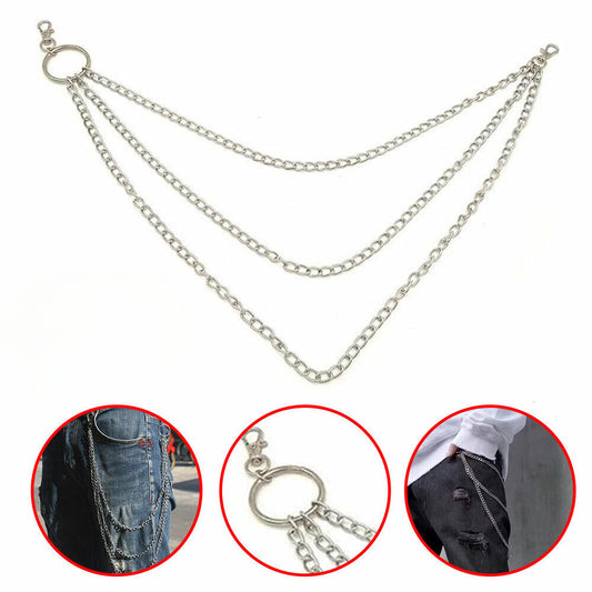 Trousers Chain Pendant Key Gothic Punk Jean Cross Shaped Silver Rock Hip Hop