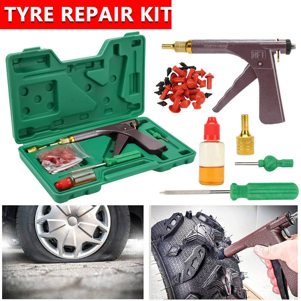 1 set Tubeless Tire Wheel Tyre Repair Kit Mushroom Plugs Vacuum Gun Probe Motorcycle