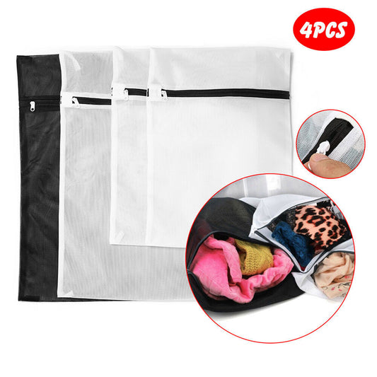 4PCS Laundry Bags Mesh Pouch 2 Size New Delicate Protection Bra Lingerie Washing Case