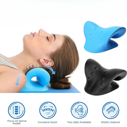 Neck Stretcher Cervical Traction Pillow Shoulder Pain Relief Posture Corrector