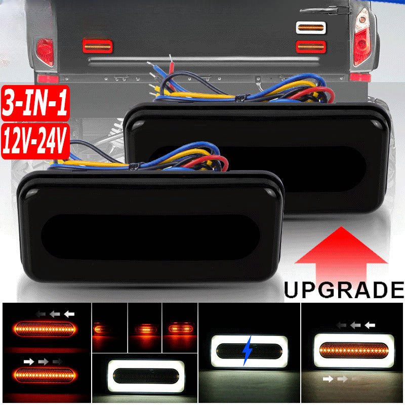 2X 68 LED Tail Lights Trailer Ute Caravan Truck Stop Sequential Indicators Lamps