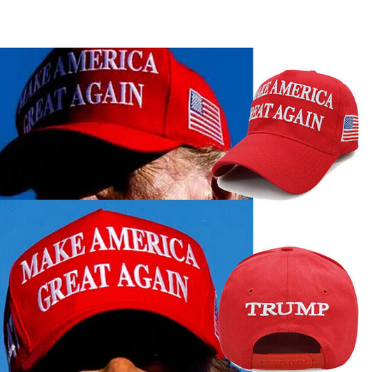 USA MAGA Make America Great Again Hat Donald-Trump Caps Outdoor Red