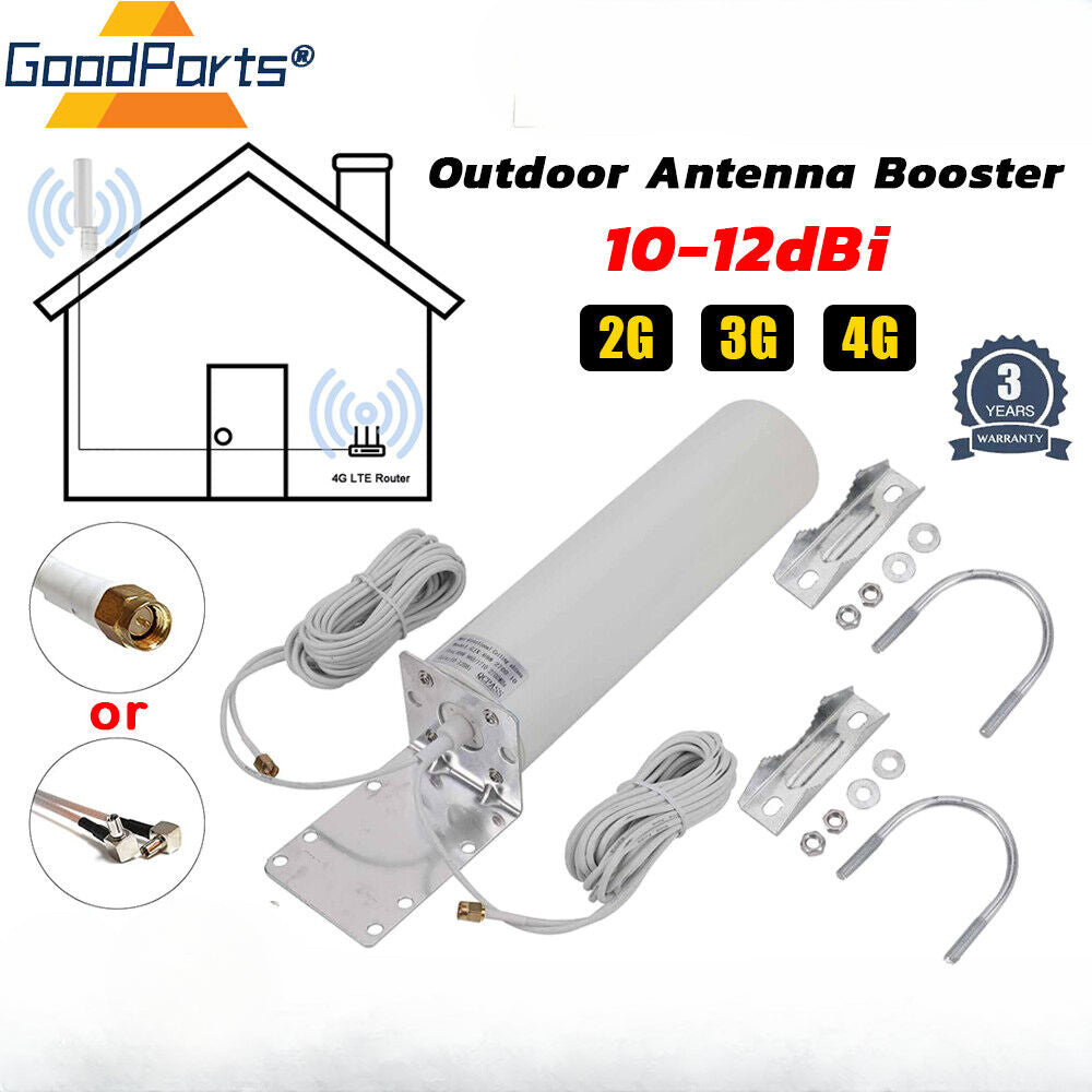 4G Dual TS9/SMA Outdoor LTE Antenna Signal Booster For Netgear Nighthawk MR1100