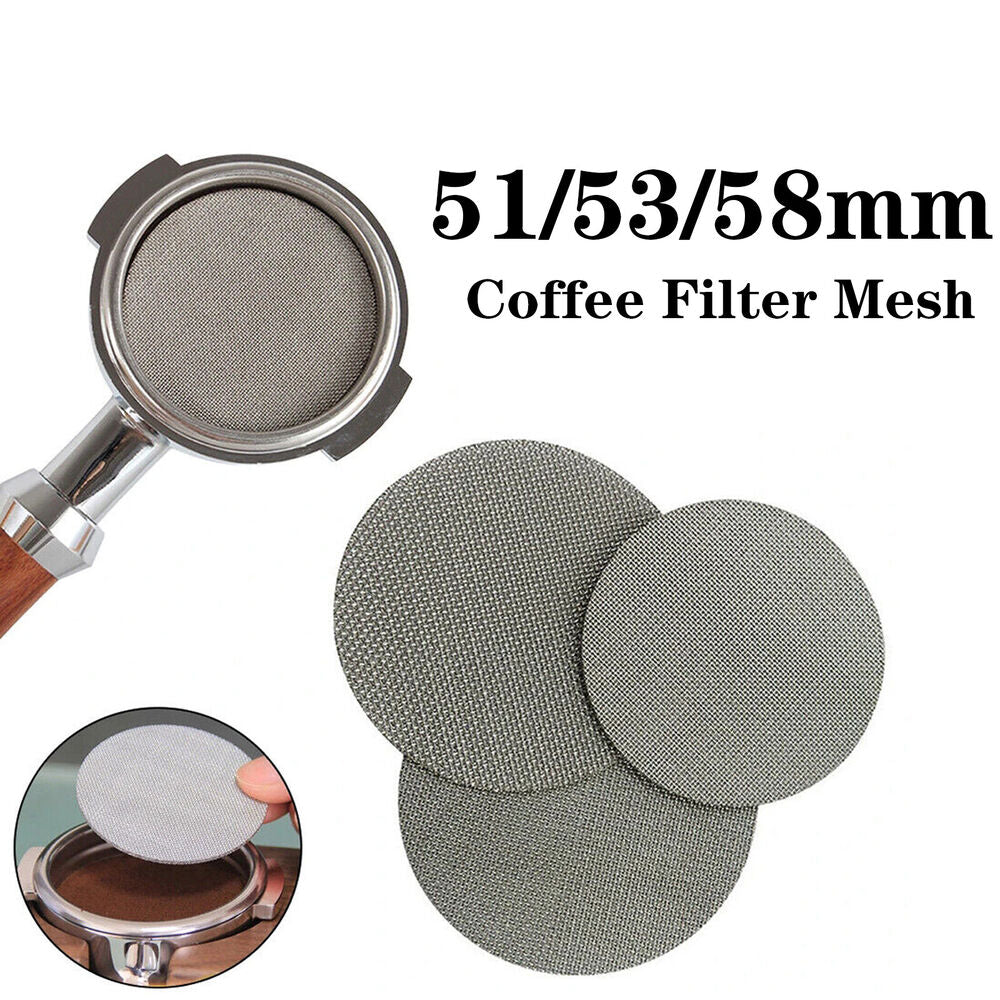 51-58mm Coffee Making Filter Mesh Puck Metal Screen Breville Espresso Machine