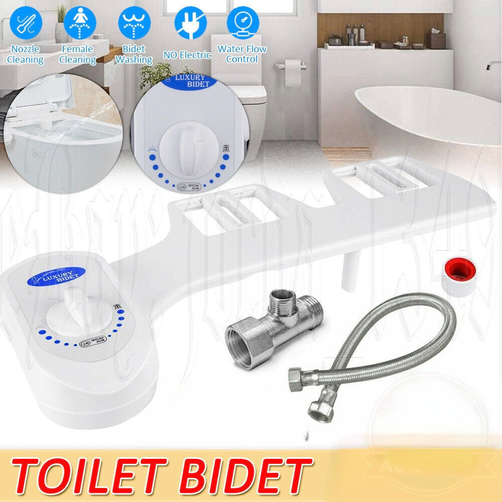 Toilet Bidet Seat Attachment Spray Hygiene Water Wash Clean Sanitation Bathroom