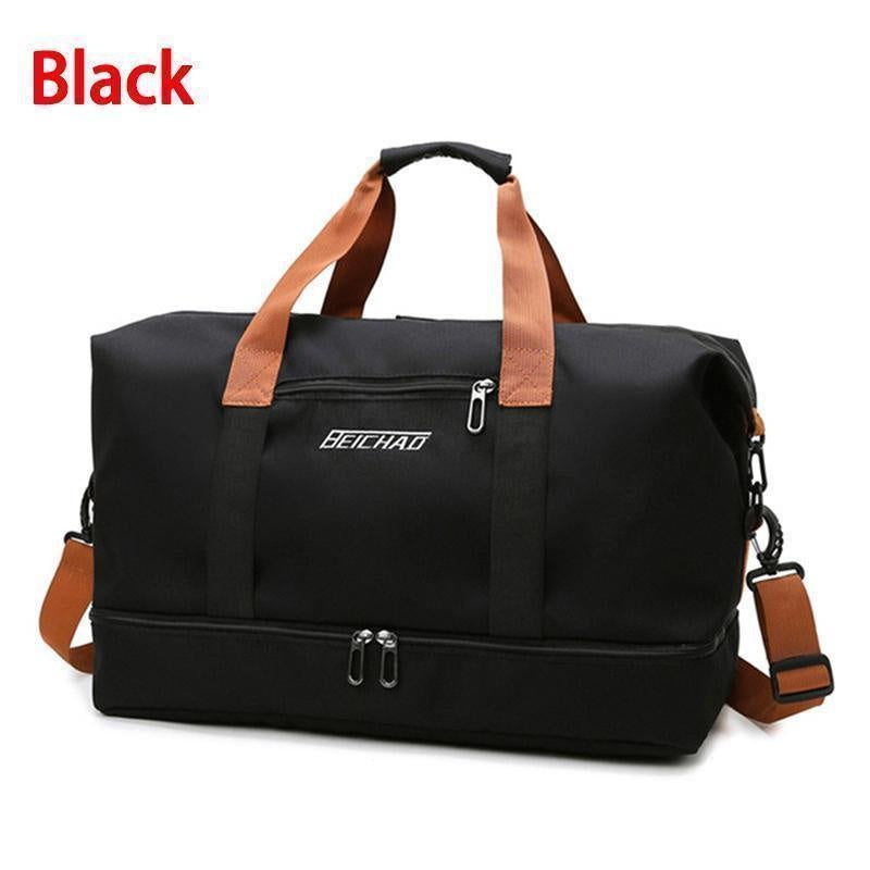 Trendy Travel Bags Large Capacity Sports Bag Waterproof Messenger Bag Dry And Wet Seperation Tote Bag