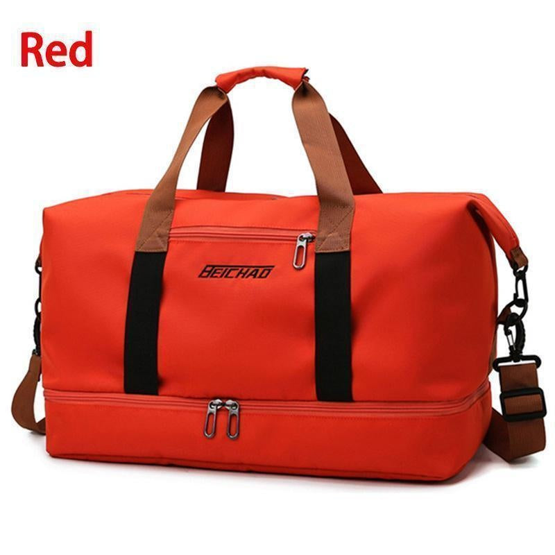 Trendy Travel Bags Large Capacity Sports Bag Waterproof Messenger Bag Dry And Wet Seperation Tote Bag