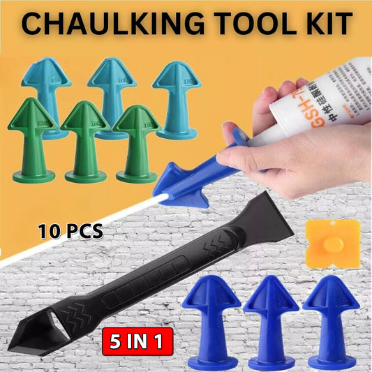 10PCS Caulk Nozzle Applicator Caulking Finisher Sealant Finishing Scraper Tools