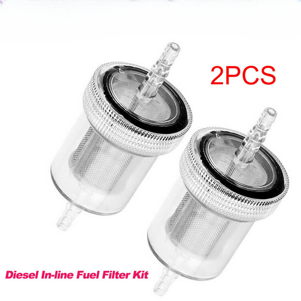 2X Diesel In-line Fuel Filter Kit For-Webasto Eberspacher Air Heater Diesel