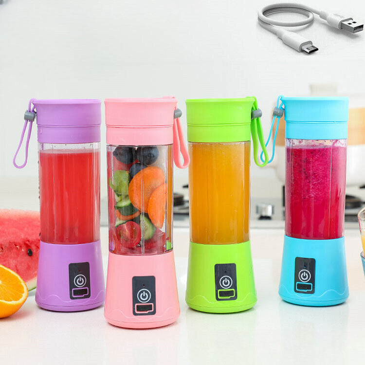 Rechargeable PORTABLE USB ELECTRIC FRUIT JUICER SMOOTHIE BLENDER TRAVEL BOTTLE