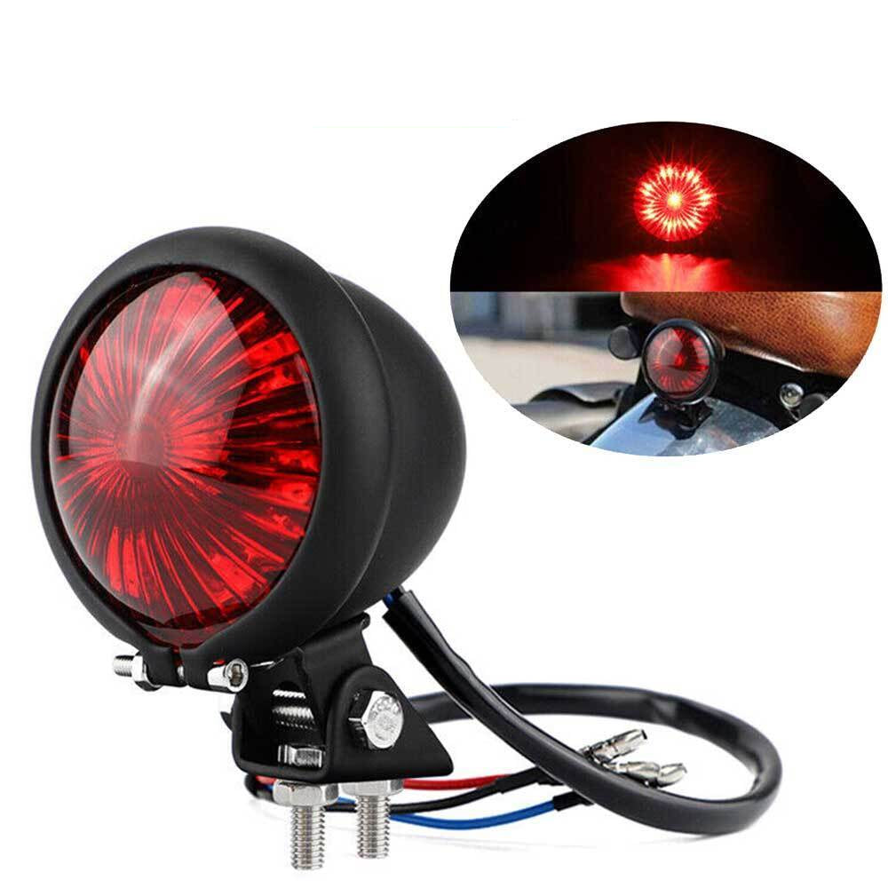 Motorcycle Rear Stop Brake LED Tail Light For Cafe Racer Bobber Chopper