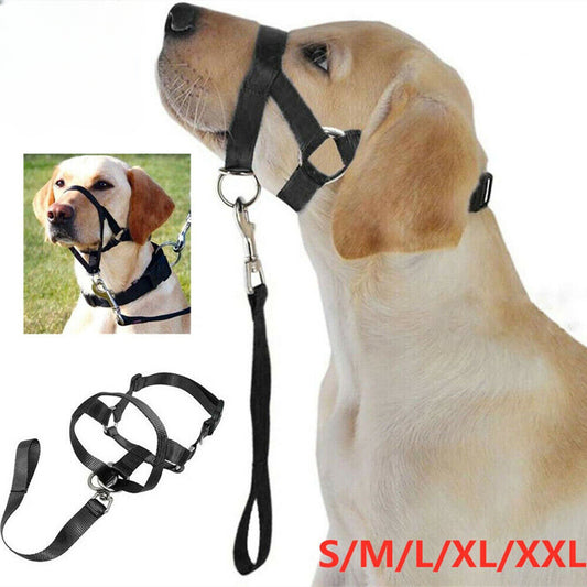 Dogalter Dog Halter Halti Nylon Training Head Collar Strap Gentle Leader Harness