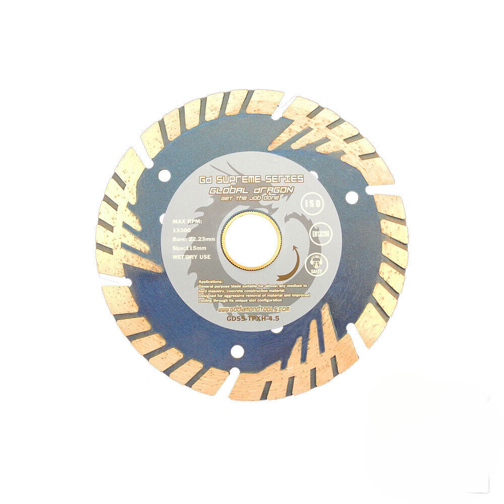 GD Triangle Protection Segment Diamond Cutting Blade TPXH Multi- Purpose 4"~10"