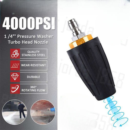 Pressure Washer Turbo Head Nozzle For High Pressure Water Cleaner 1/4'' 4000PSI