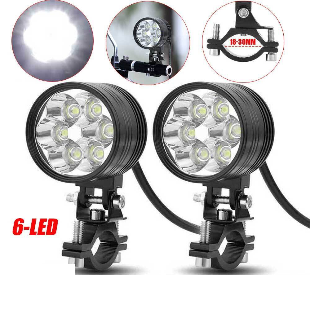 2x Car Motorcycle LED Spot Lights Auxiliary Headlight Fog Lamps ATV UTV 12V 24V