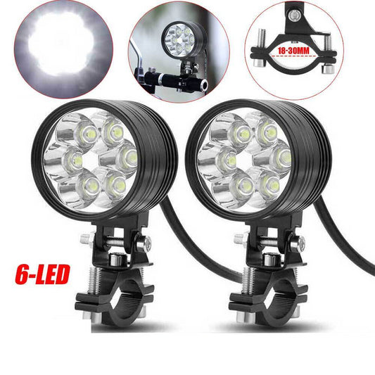 2x Car Motorcycle LED Spot Lights Auxiliary Headlight Fog Lamps ATV UTV 12V 24V