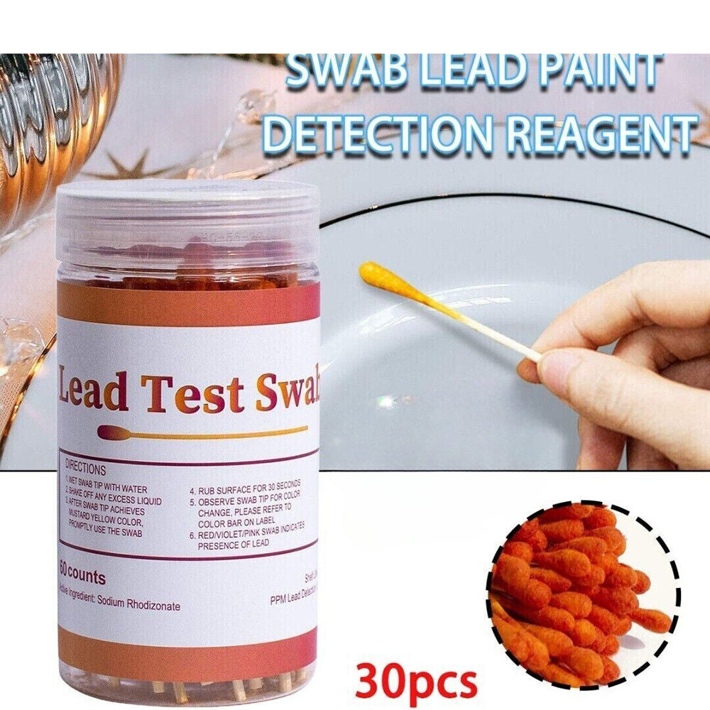 30Pcs Test Swabs Lead Paint Test Kit Instant Lead Test Kit Quick Results