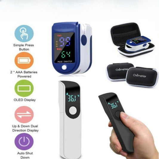 Medical Finger Pulse Oximeter Blood Oxygen Saturation Meter Heart Rate Monitor