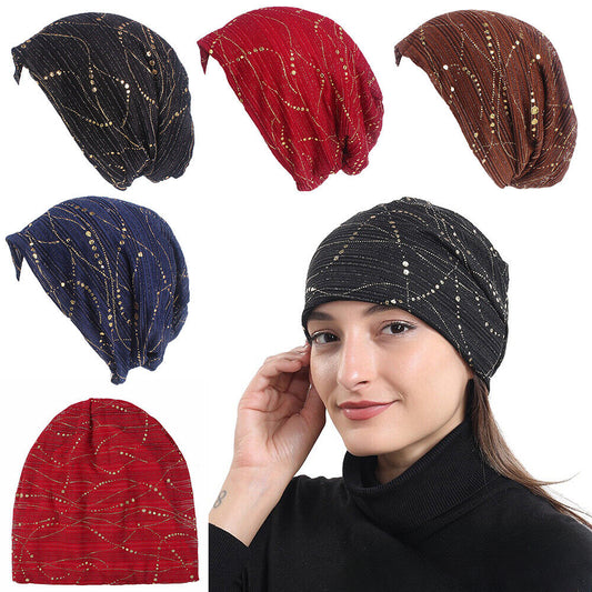 Hat Beanies Women Head Scarf Chemo Wraps Caps Headwear Scarves Turban