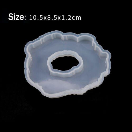 Silicone Geode Coaster Mold Resin Epoxy Casting Mould DIY Art Craft Accessori