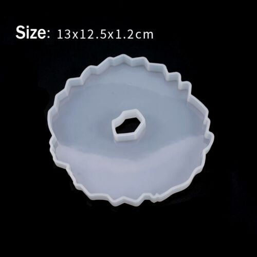 Silicone Geode Coaster Mold Resin Epoxy Casting Mould DIY Art Craft Accessori