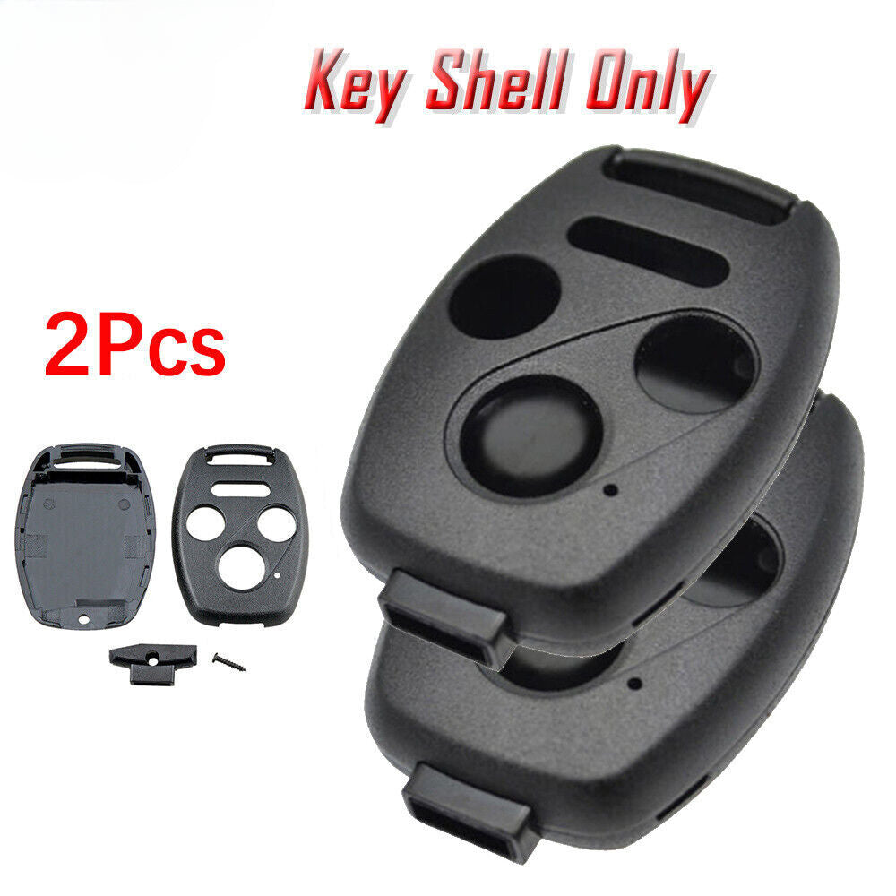 Xukey 2x Key Replacement Repair Kit For Honda Accord CR-V Remote Case Fob Shell