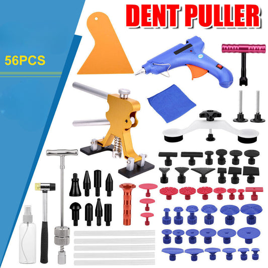 56x Paintless Dent Puller Repair Lifter Tools Kits Line Board Car Hail Removal