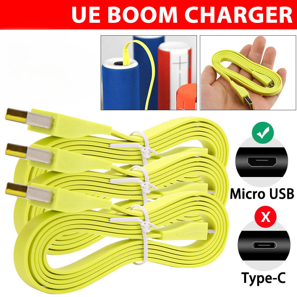 2pcs USB Fast Charging Cable Cord Fit For Logitech UE Boom Bluetooth Speaker Charger