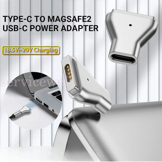 USB C Adapter Type-C PD Power Fast Charging Converter For Magsafe2 Magnetic