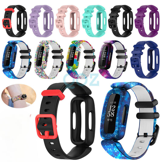 Kids Silicone Replacement Wristband Watch Band Strap For Fitbit Ace 3 Inspire 2