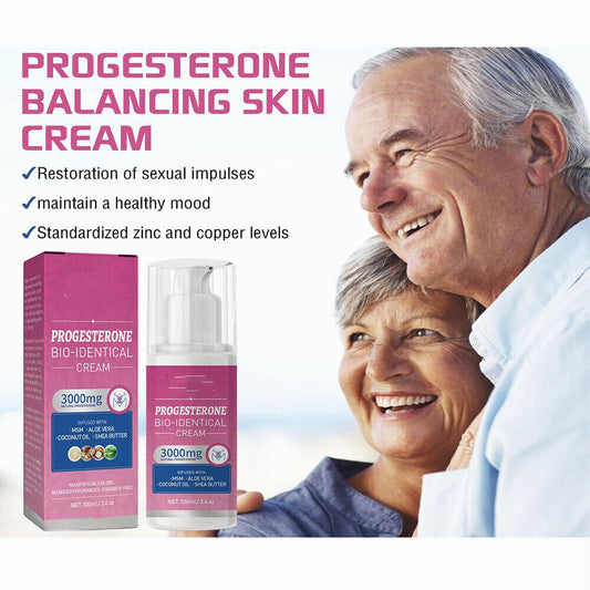 Progesterone Cream for Menopause Relief Bio-identical Balance Healthy Therapy #