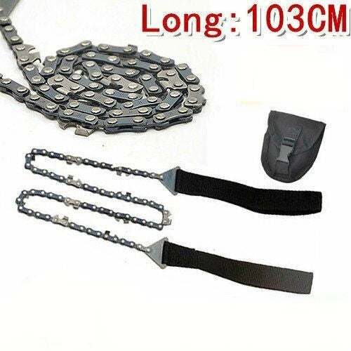 Tool Scouts Cadets Chain Saw Emergency Survival Hand Pocket Outdoor Hand 103CM