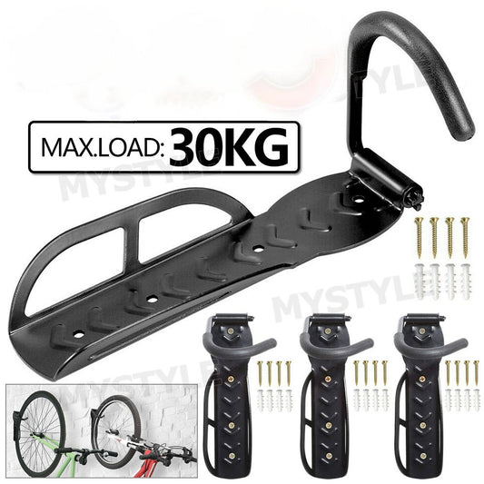 4PCS Bike Bicycle Hook Hanger Wall Mount Steel Stand Hanging Holder Storage Rack