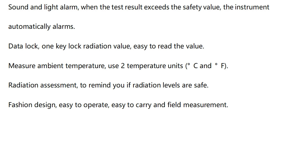 Geiger Counter Nuclear Radiation Detector Beta Gamma X Ray Dosimeter Monitor