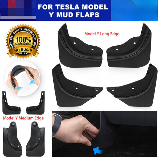 4Pcs Mud Guard for Tesla Model Y Mud Flaps Guard Splash Fender Accessories Kit