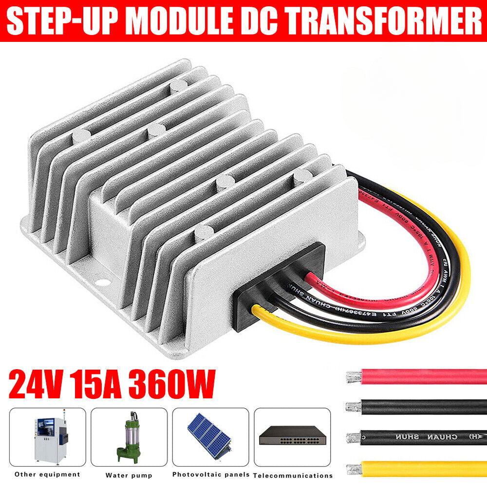 360W Supply Waterproof Car DC 12V Step Up Voltage Converter Regulator Power