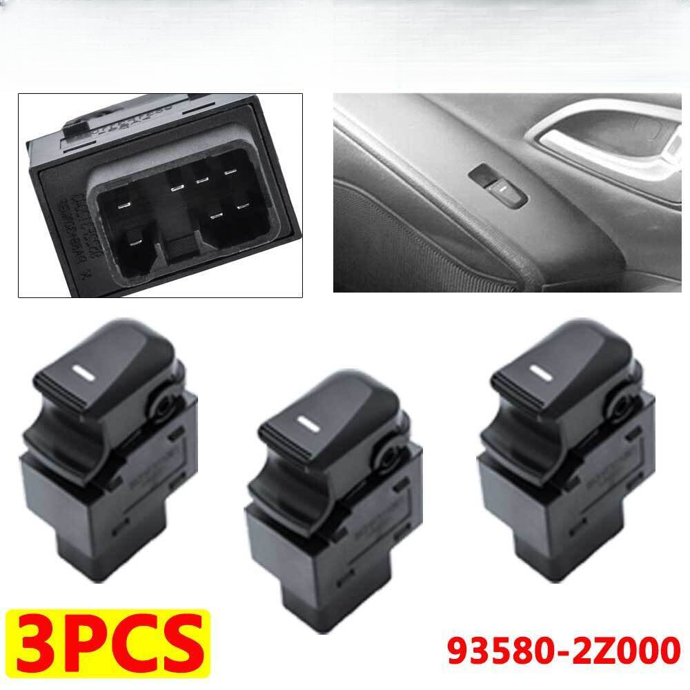 3X Passenger Window Lifter Control Switch Button For Hyundai IX35 Tucson 2009-15