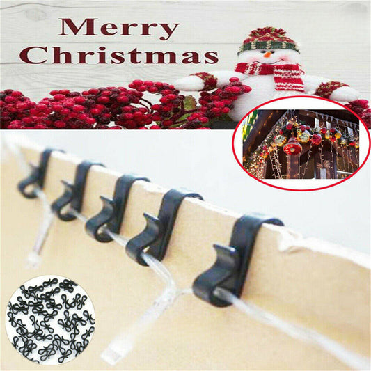 50pcs Led Fairy Lights Gutter Hooks Heavy Duty Clips Party Led Fairy Light