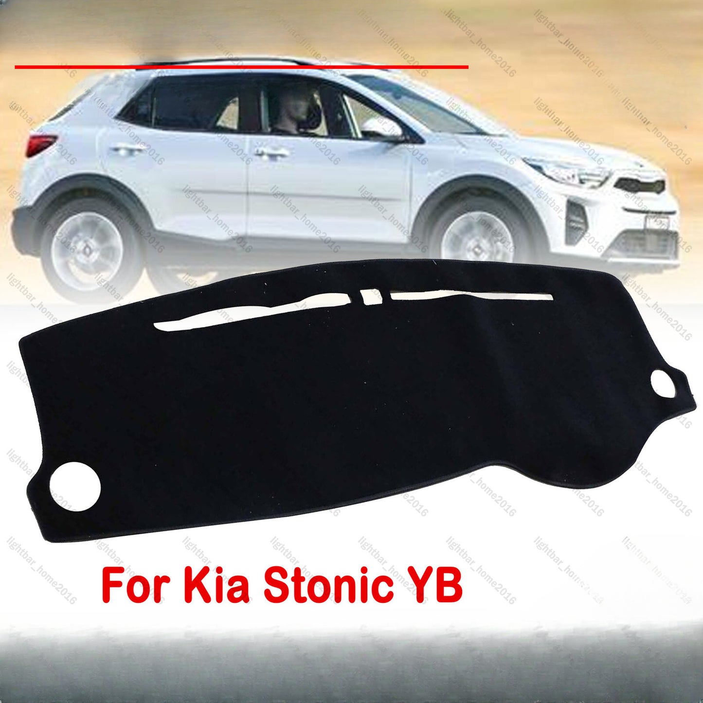 RHD Dashboard Cover Dashmat Dash Mat Carpet Pad For Kia Stonic YB 2017-2023