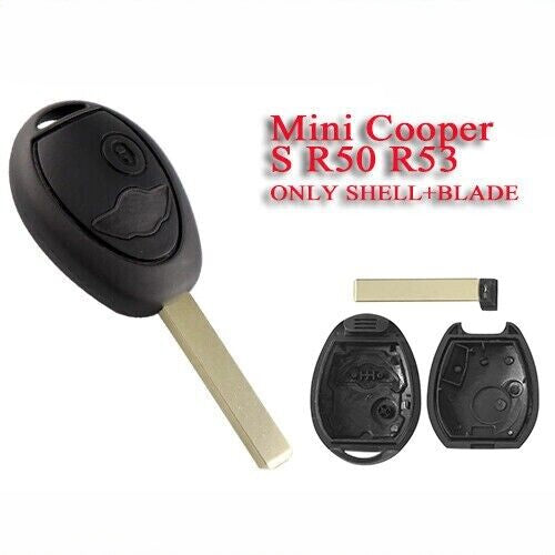 Remote Key Shell For BMW Mini Cooper S R50 R53 Uncut Blade Blank Case Car Key