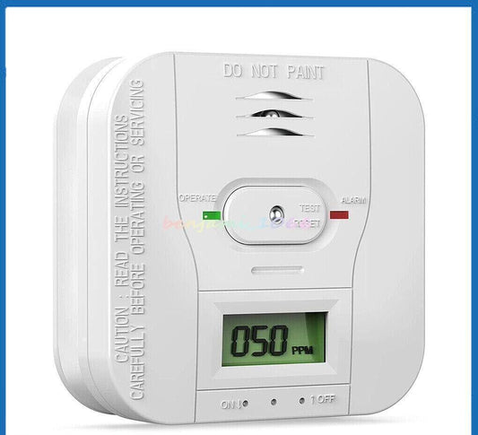 3-in-1 Detector LCD Display Smoke Detector & Carbon Monoxide Alarm Battery .