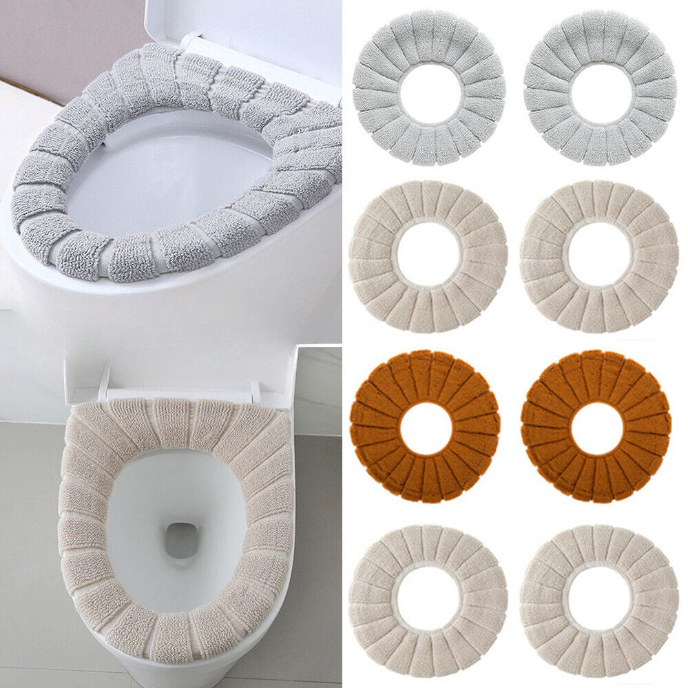 Warmer Mat Soft Bathroom Washable Pad Toilet Seat Cover Cushion Closestool Lid